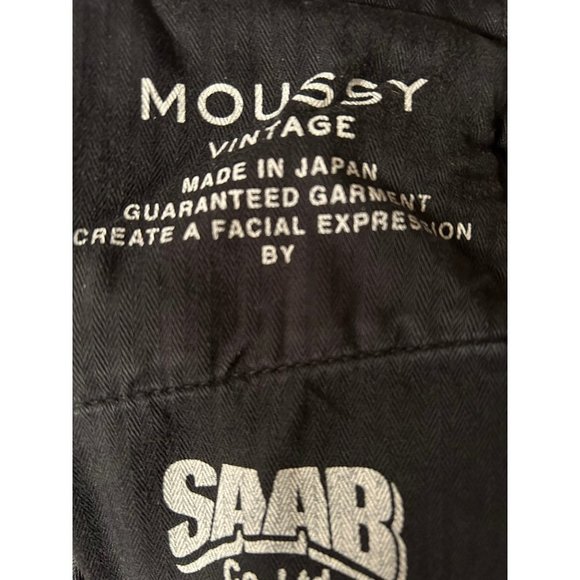 Moussy Vintage Detroit Wide Straight Leg Black Jeans NWT Size 27 - Picture 15 of 15